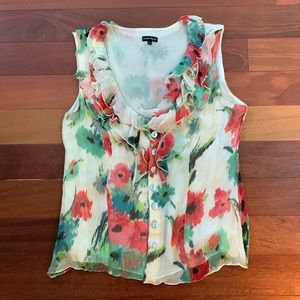 Nanette Lenore Floral Silk Sleeveless Top